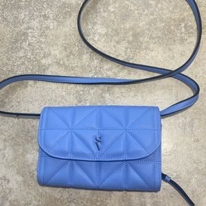 Simply Vera Vera Wang Signature Blue Quilted Crossbody Bag